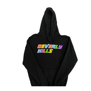 Beverly Hills Club Men's Black Thunder-Strike Multi-color‎ Pullover Hoodie 2XL